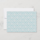 Baby shower Blauwe Uitnodiging (Achterkant)