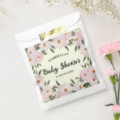 Baby shower Bleke roze witte rozen Wreatindesign Bedankzakje (Gezegeld)