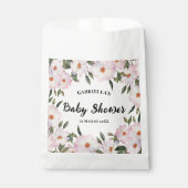 Baby shower Bleke roze witte rozen Wreatindesign Bedankzakje (Voorkant)