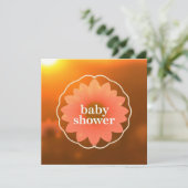 Baby shower bloem kaart (Staand voorkant)