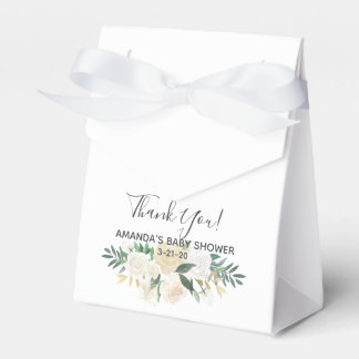 Baby shower Bloemen Bedankdoosjes
