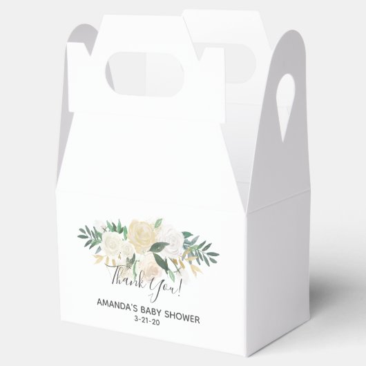 Baby shower Bloemen Bedankdoosjes (Geopend)