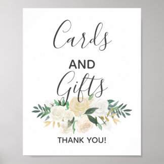 Baby shower bloemen Kaarten en cadeaubonnen Poster