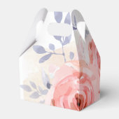 Baby Shower Bloemen Roze Rozen Lilac Bloei Bedankdoosjes (Achterkant)