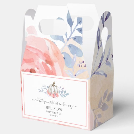 Baby Shower Bloemen Roze Rozen Lilac Bloei Bedankdoosjes (Geopend)