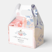 Baby Shower Bloemen Roze Rozen Lilac Bloei Bedankdoosjes (Voorkant Zijde)