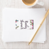 Baby Shower Bloemen Uitnodiging Etiket (Insitu)