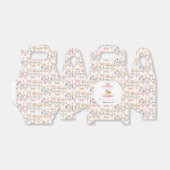 Baby shower bloementypografie Pony Carrousel Bedankdoosjes (Uitgevouwen)