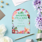 BABY SHOWER BLOEMIG BLOS ACRYL UITNODIGINGEN (Insitu (Huwelijk))