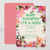 BABY SHOWER BLOEMIG BLOS SAVE THE DATE (Voorkant / Achterkant)