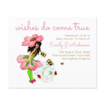 Baby shower bloemroze bijen