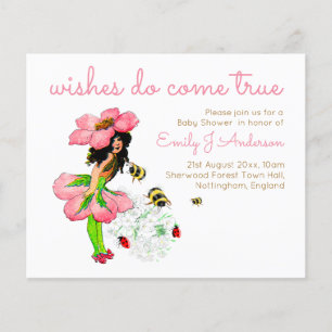 Baby shower  bloemroze bijen