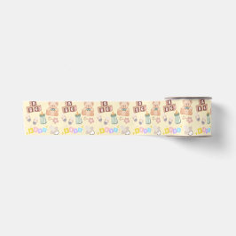 Baby Shower Blokken en Speelgoed Satijnen Lint