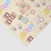 Baby Shower Blokken en Speelgoed Tissuepapier (Detail)