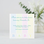 baby shower Blokken Kaart (Staand voorkant)