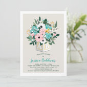 Baby shower Blokkering baby blokventiel Kaart (Staand voorkant)