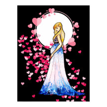 Baby shower Blonde Lady in het kraambed