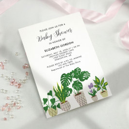 Baby shower Bloom Greenery van Planten Kaart