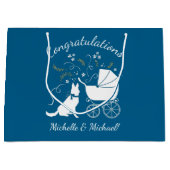 Baby shower Blue Boy Groot Cadeauzakje (Voorkant)