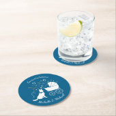 Baby shower Blue Boy Ronde Kartonnen Onderzetter (Insitu)