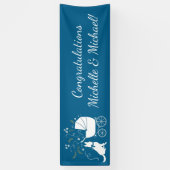 Baby shower Blue Boy Spandoek (Verticaal)