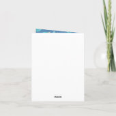 Baby shower Blue Boy walvis Bedankkaart (Achterkant)