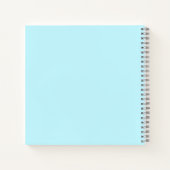 Baby shower Blue Elegant Gastenboek Notitieboek (Achterkant)
