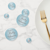 Baby shower Blue Glitter - Personaliseren Confetti (Groep)