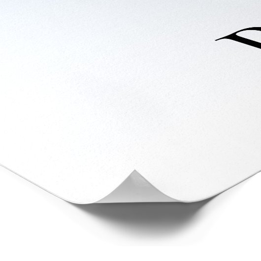 Baby shower Blue Glitter Welkom Poster (Hoek)