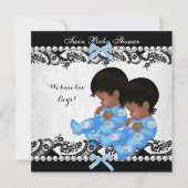 Baby shower Blue Kaart (Voorkant)