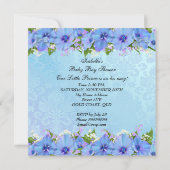 Baby shower Blue Kaart (Achterkant)