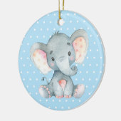 Baby shower Blue Keramisch Ornament (Links)