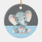 Baby shower Blue Keramisch Ornament (Voorkant)