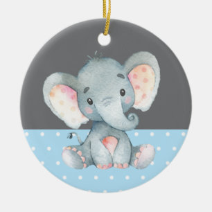 Baby shower Blue Keramisch Ornament
