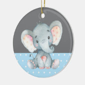 Baby shower Blue Keramisch Ornament (Links)