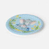 Baby shower Blue Papieren Bordje (Gekanteld)