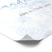 Baby Shower Blue Snowflake Guess How Many Candies Poster (Hoek)