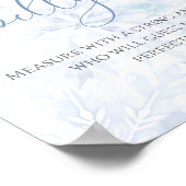 Baby Shower Blue Snowflake How big is Mom’s Belly Poster (Hoek)