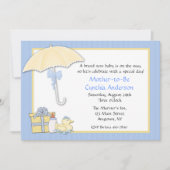 Baby shower Blue Umbrella Kaart (Voorkant)