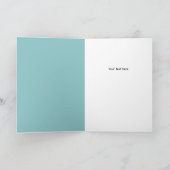 Baby Shower Blue Yellow Invitation Kaart (Binnen)