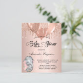 Baby shower blush roos olifant ma moeder (Staand voorkant)