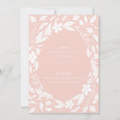 Baby shower Blush Roze koppels Kaart (Achterkant)