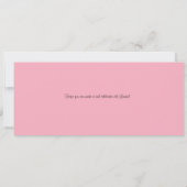 Baby shower Boarding Pass naar Parijs Kaart (Achterkant)