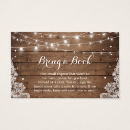 Baby shower Boek Aanvraag Rustieke Wintersneeuw Ka Visitekaartje