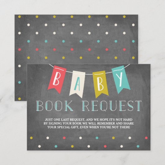 baby shower Boek aanvragen Informatiekaartje (Voorkant / Achterkant)