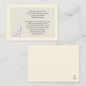 Baby shower Boek Gedicht Roze Insert Kaart (Voorkant / Achterkant)