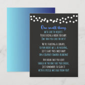 Baby shower Boek Kaart (Voorkant / Achterkant)