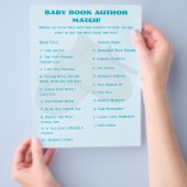 Baby Shower Boek Matching Game Flyer (Hand)