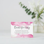 Baby shower Boek voor baby kaarten (Staand voorkant)