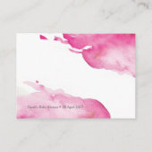 Baby shower Boek voor baby kaarten (Achterkant)